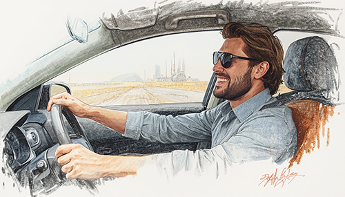 Driving in Dubai